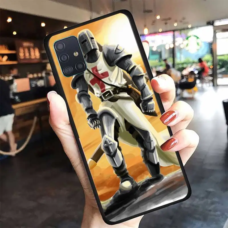 

Knight Templar Phone Case For Samsung A6 A7 A8 A10 A11 A20 A21 A30 A31 A40 A50 A70 A80 A91 Plus S E Cover