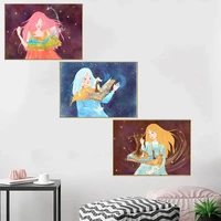 gatyztory 3pc painting by number for adults children fairies girl figure picture by number handpainted diy gift home room photo