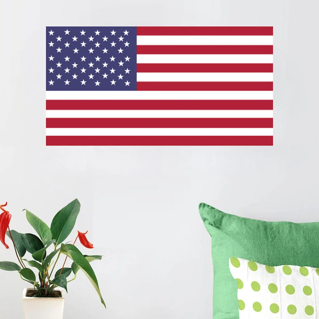 3 шт. настенный стикер с американским флагом наклейка на окна стеклянная дверь