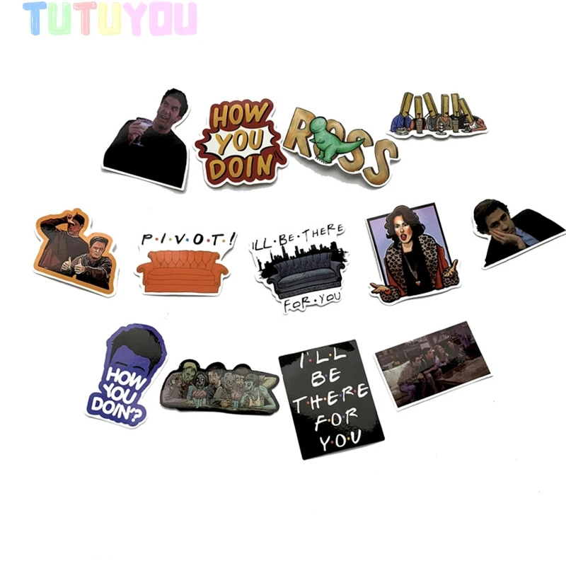 

PC12 66pcs/set TV Show Scrapbooking Stickers Decal For for Guitar Laptop Luggage Car Fridge Graffiti Decal Sticker