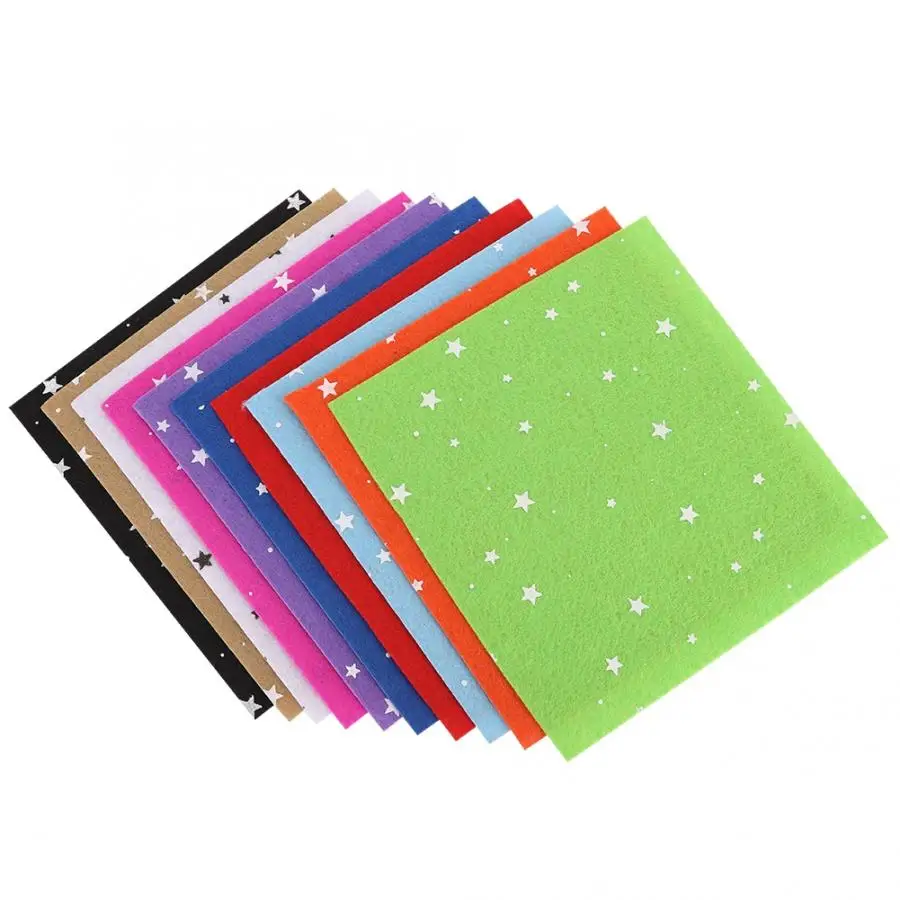 10 шт. узор капли дождя ручной работы нетканый ткань квадратный лист DIY