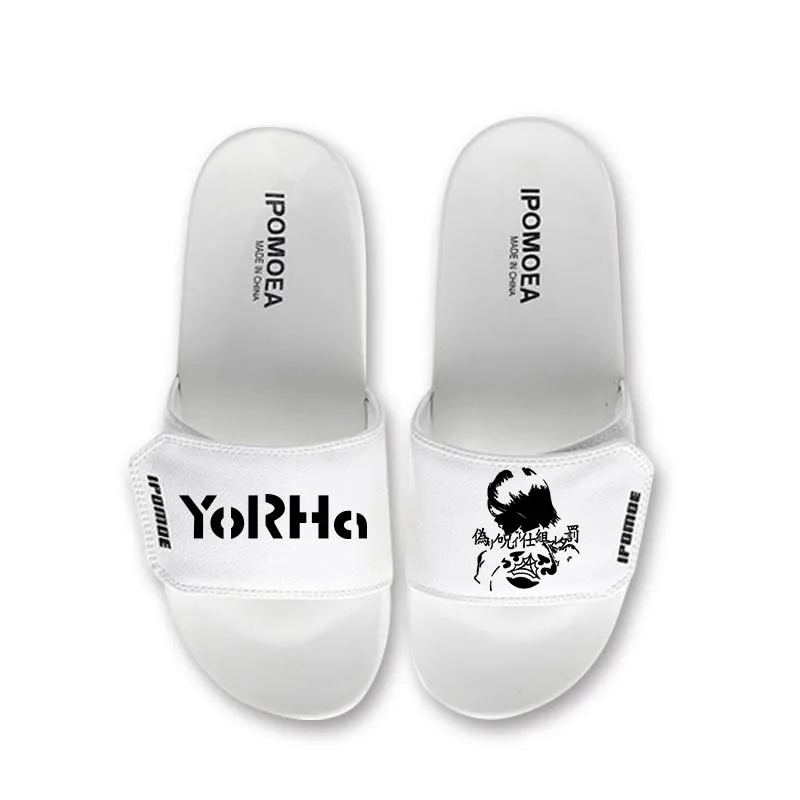НИР автоматов YoRHa № 2 Тип B принт Туфли для костюмированных вечеринок Вьетнамки