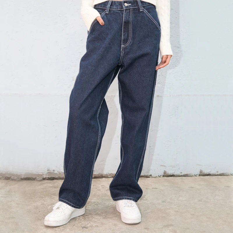 

women's high waisted straight leg jeans