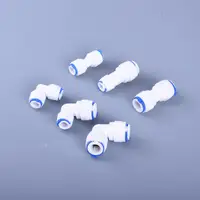 1/4 Hose Fitting Plumbing Fittings for Water Pipe Quick Connector 3/8 Filter Attachment Valve Family RO System Home Improvement