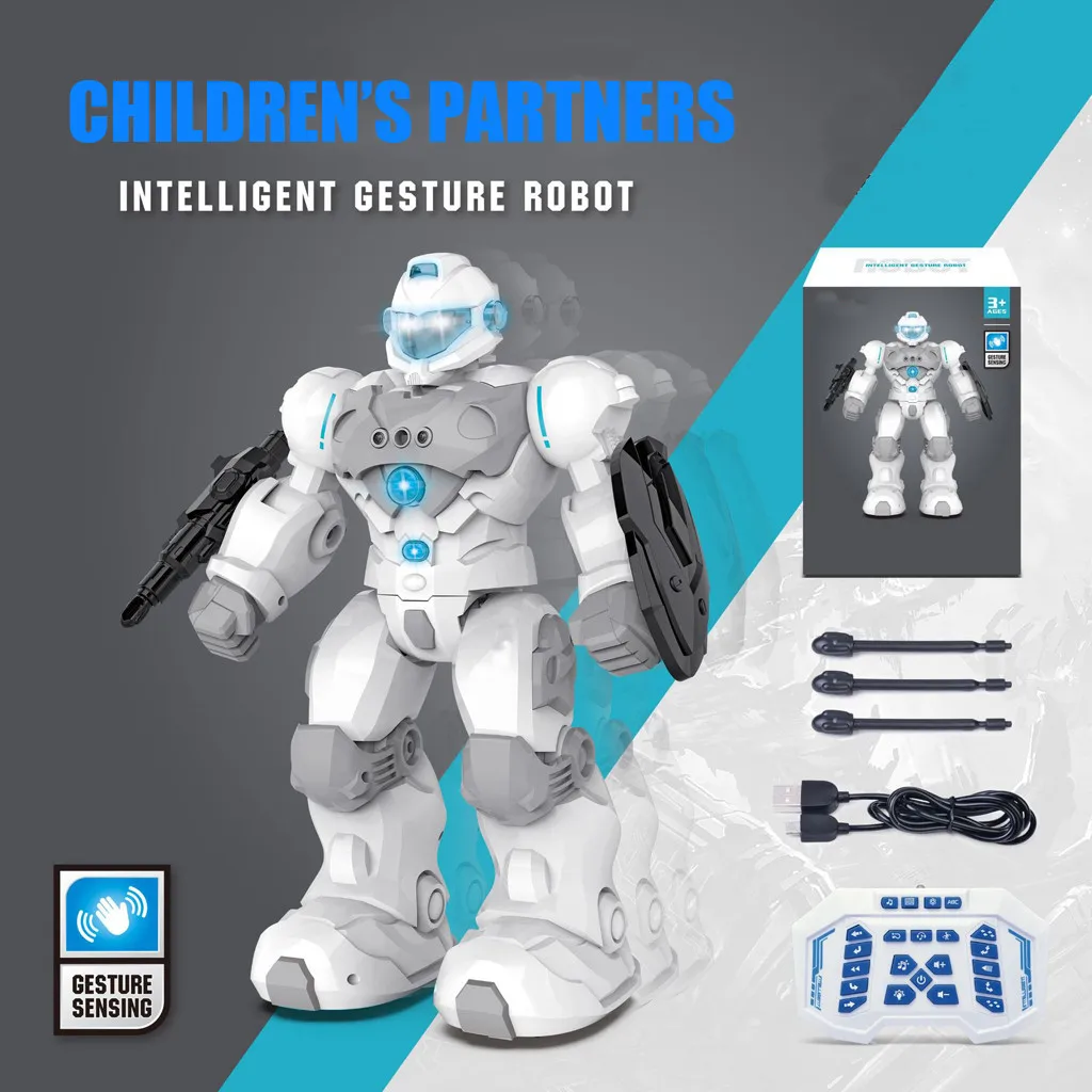 

Educational Intelligent Rc Robot Toys For Children Usb Charging Remote Control Programmable Robotics Toy Kids Birthday Gifts