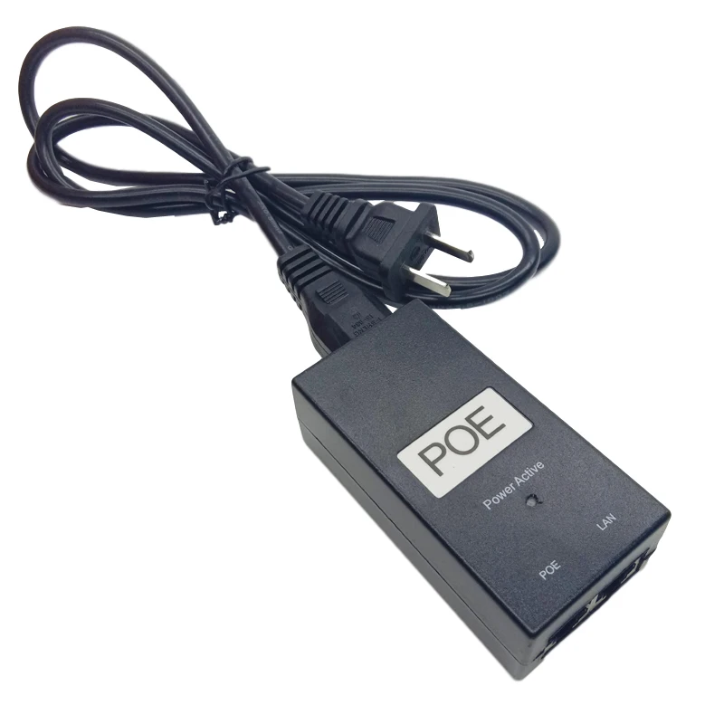 24V 1A PoE Мощность адаптера переменного тока инжектор 24 Вт Ethernet адаптер IP питание