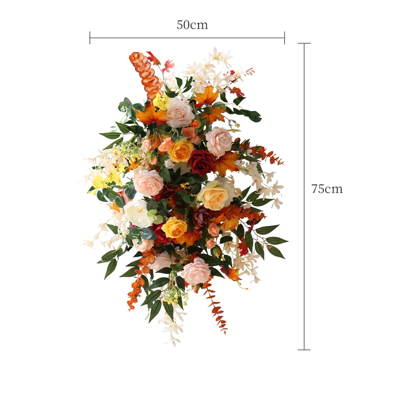 

JAROWN Silk Rose Flower Row Home Decor Artificial Flowers for Wedding Decoration Flower Wall Romantic Wedding Backdrop Decor