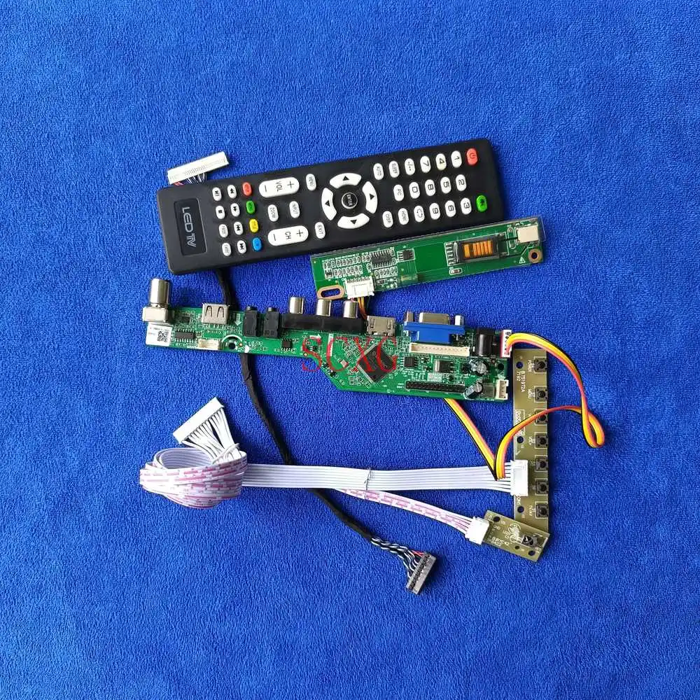 

LCD panel drive card USB VGA AV HDMI-compatible 30Pin LVDS 1CCFL 1280*800 Fit CLAA154WB03/CLAA154WB04/CLAA154WB05/08A Analog kit