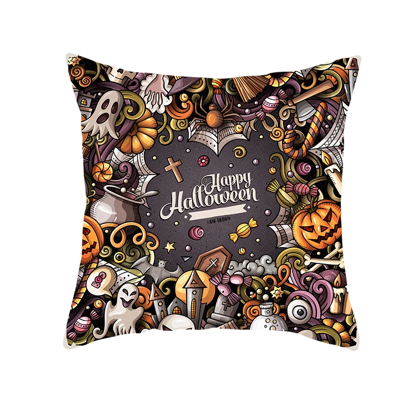 Наволочка для подушки на Хэллоуин 45x45 см квадратная наволочка диванной чехол из