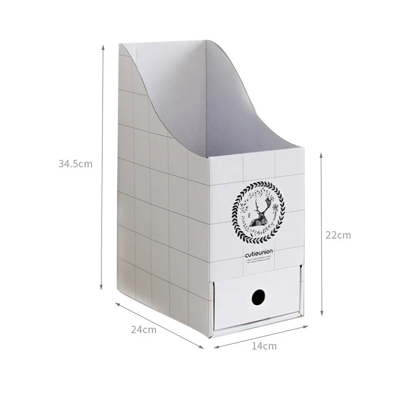 Офисная настольная коробка для хранения бумаги книжная полка стойка файлов с