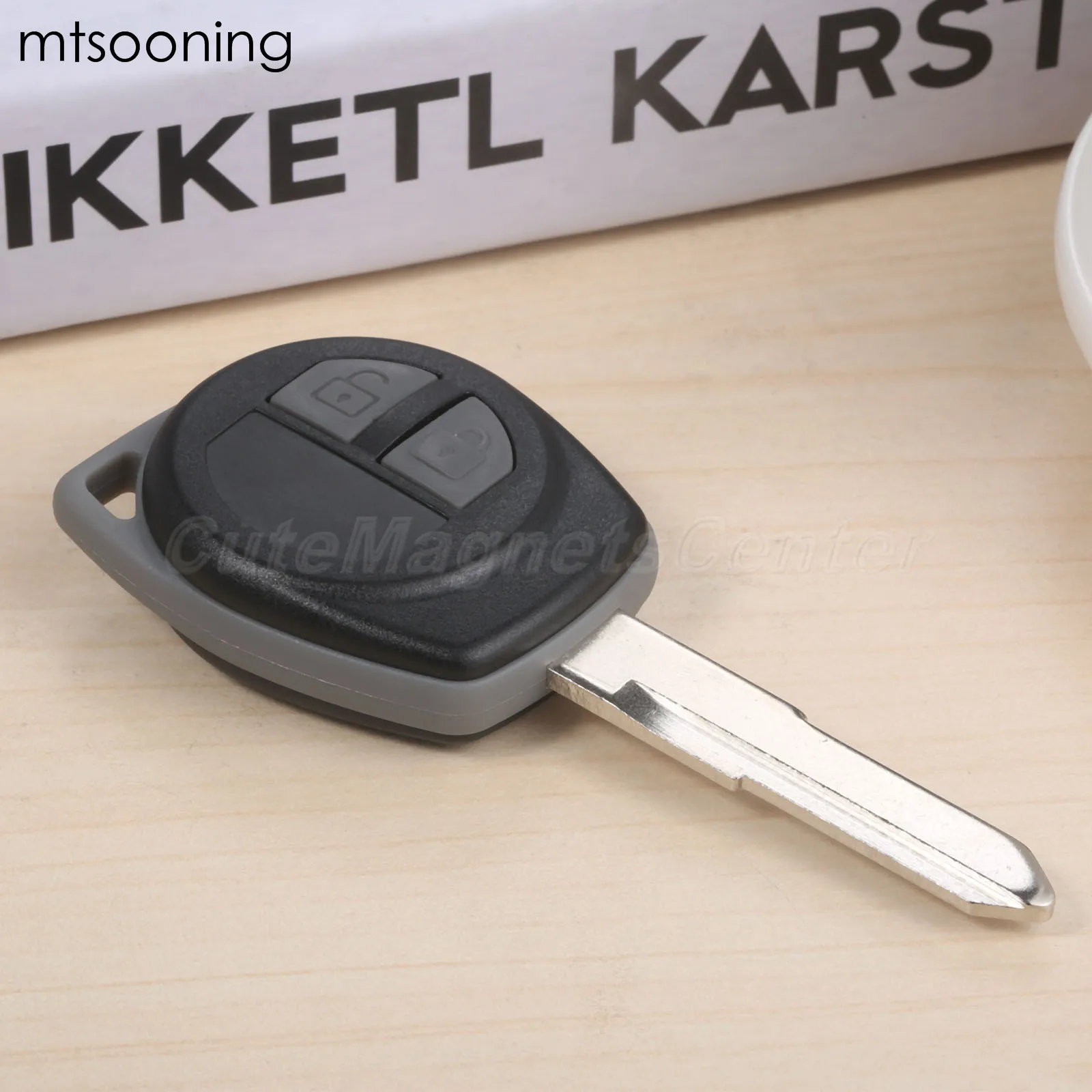 Mtsooning Автомобильный Дистанционный ключ 433 МГц ID46 чип 2 кнопки KBRTS004 HU87 лезвие для