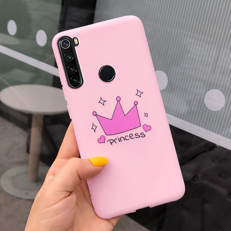 Красный Для Xiaomi Redmi Note 8 T чехол с конфетным принтом Мягкий силиконовый чехол ТПУ Fundas для Xiaomi Xiomi Redmi Note 8 T 8 T Note8T чехол s Cover - Цвет: Красный