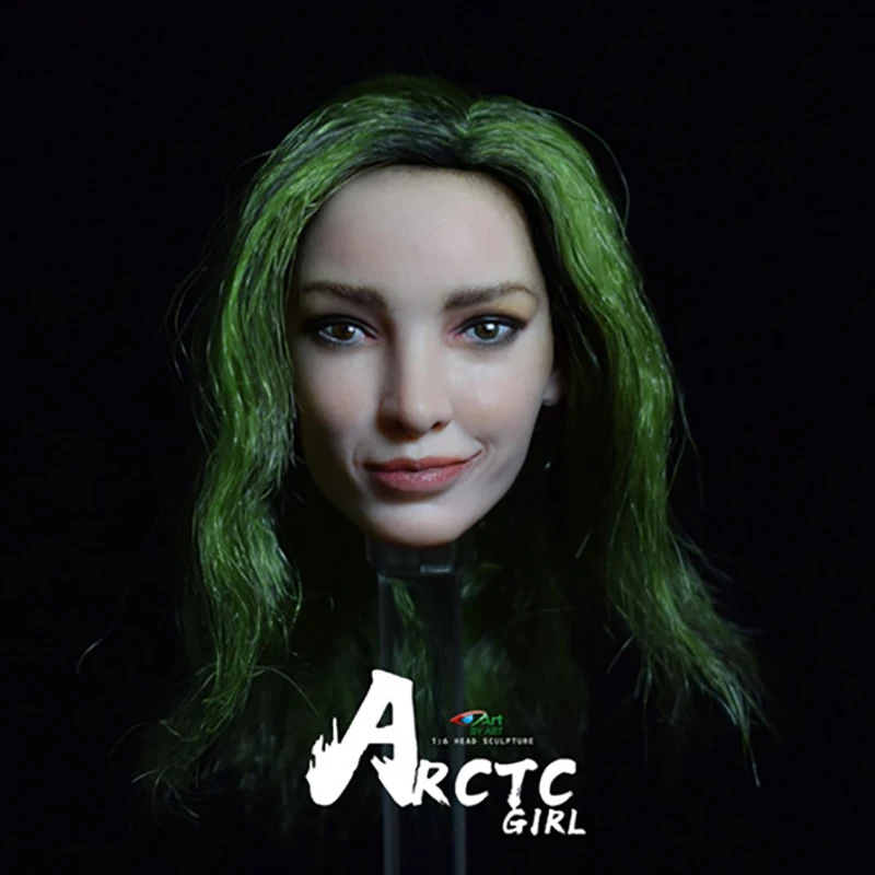 

BY-арт BY-T6 1/6 весы Arctic женский зеленый пересадки волос голова лепить подходит 12 "Женский фигурку тела игрушки