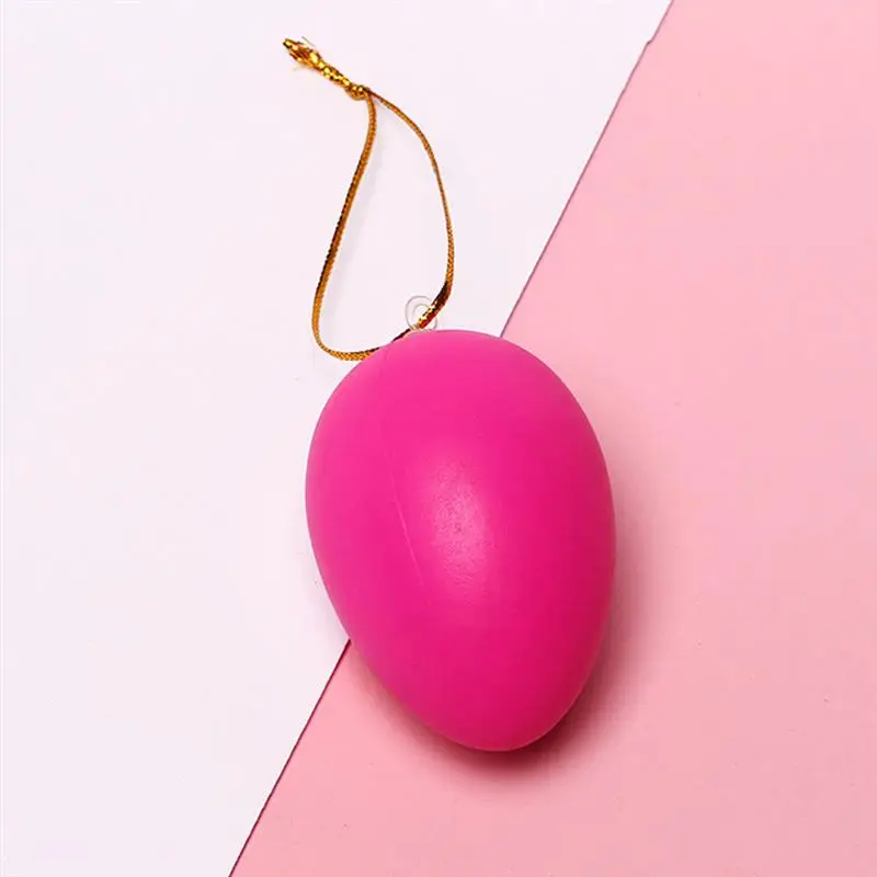 

12Pcs DIY Easter Egg Pendant Toy Kindergarten Handmade Gift Holiday Home Hotel Decoration Children Plastic Party Toy Decoration