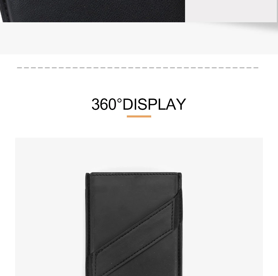 Бизнес для мужчин Id Card Holder PU кожаный бумажник для карт для мужчин маленький держатель для кредитных карт Rifd мужской кошелек черный короткий клатч кошельки
