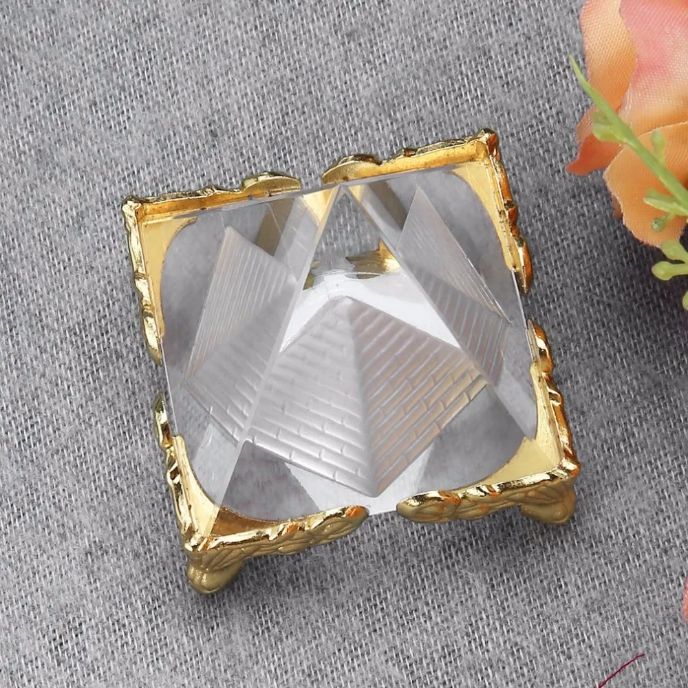 Модный искусственный Египетский прозрачный кристалл K9 пирамида из кварца