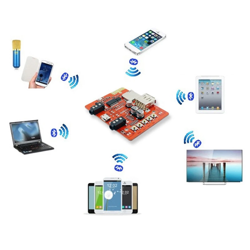 Беспроводной Bluetooth o приемник плата автомобиля Pc мотоцикл Aux без потерь стерео