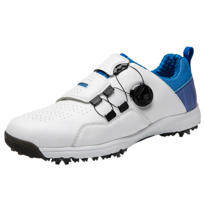 2021 Newest Golf Shoes for Men Winter High Quality Outdoor Breathable Waterproof Non-slip Quick Lacing Golf Shoes
