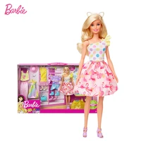 barbie fashion sweet match gift box with doll clothing accessories set girl dress up play house toy for children gfb83