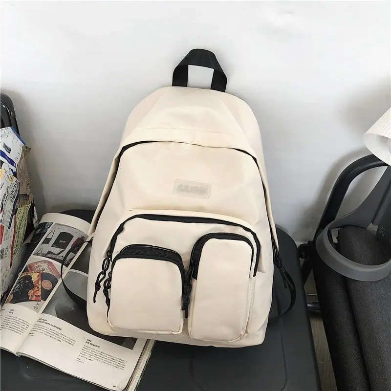 

Men Backpack School Bag Women's Backpack 2021 Student Fashion Nylon Teenager Backpack Teenage Bagpack