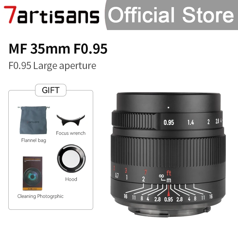 7 artisans 35 мм F0.95 фиксированным фокусным расстоянием большой апертурой портретный