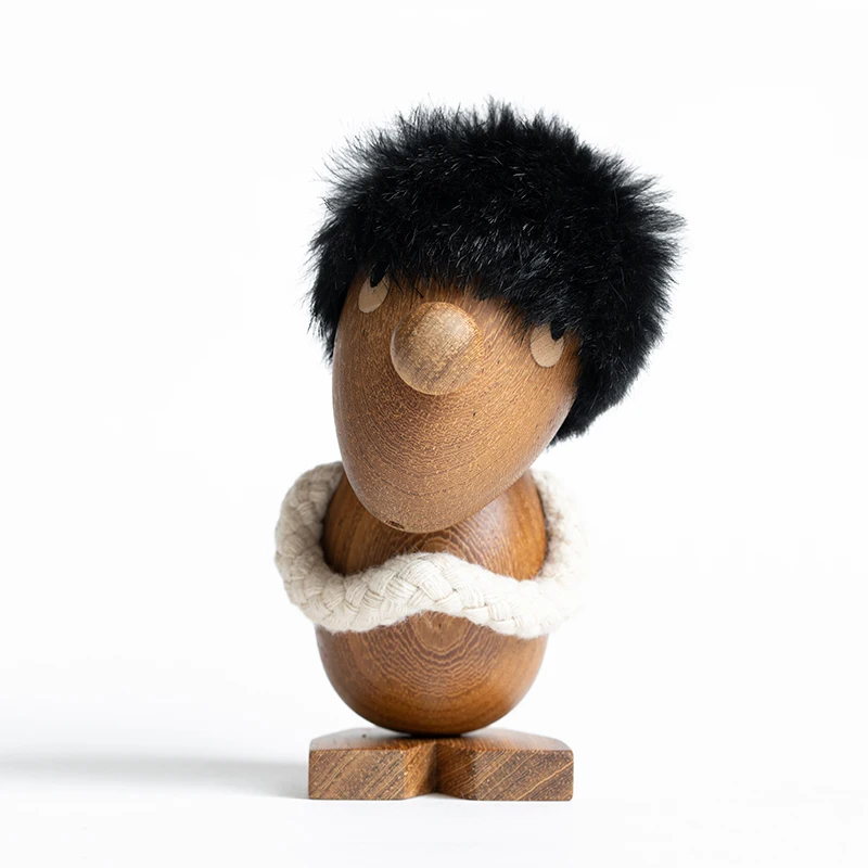 

Optimist and pessimist Nordic ins classic ornament Danish puppet creative office wooden doll gift home decoration accessories