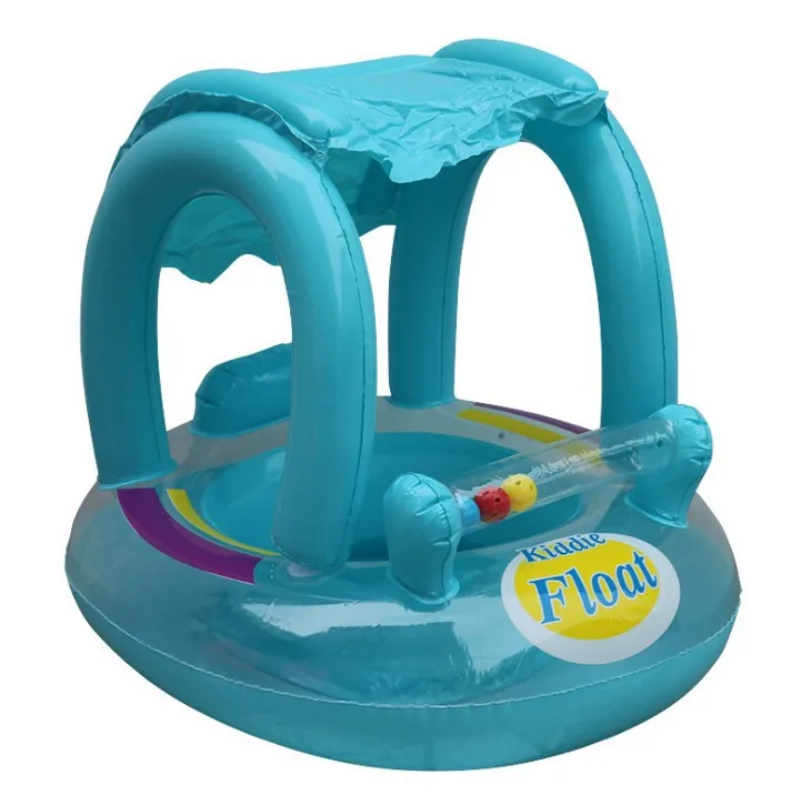 Надувная Детская лодка с навесом плавательный круг для детей пляжный матрас моря