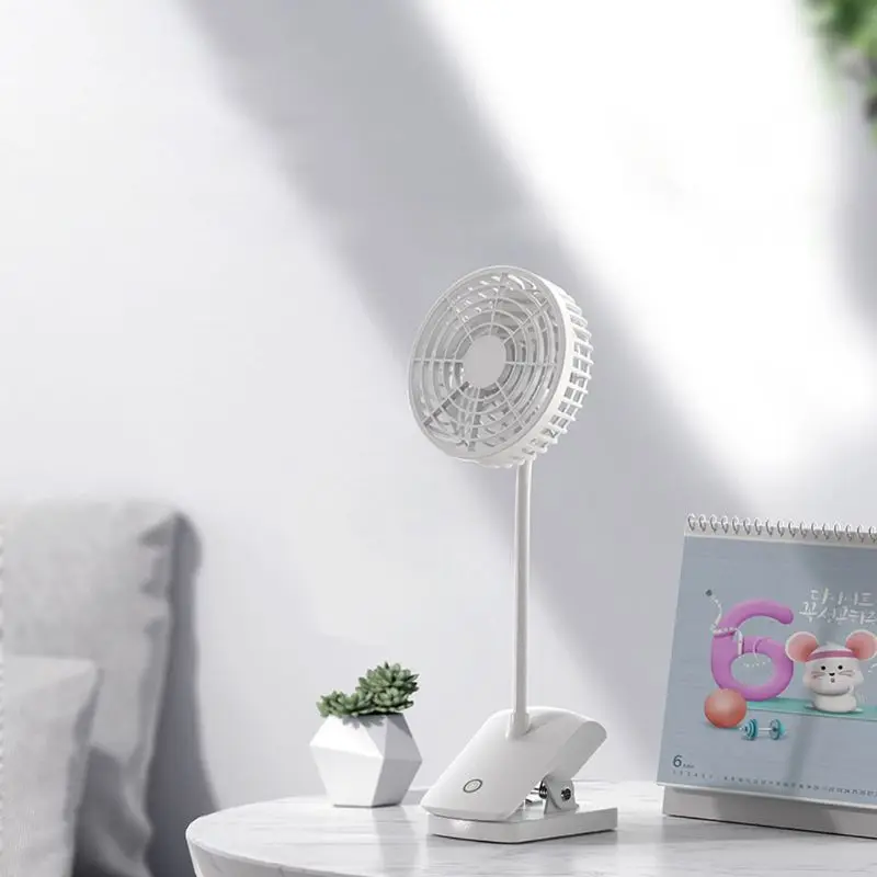 Перезаряжаемый вентилятор с зажимом настольный для сиденья автомобиля детской