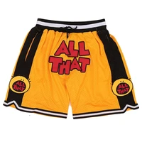 bg basketball shorts all that embroidery sewing four zip pocket outdoor sport big size various styles yellow beach shorts