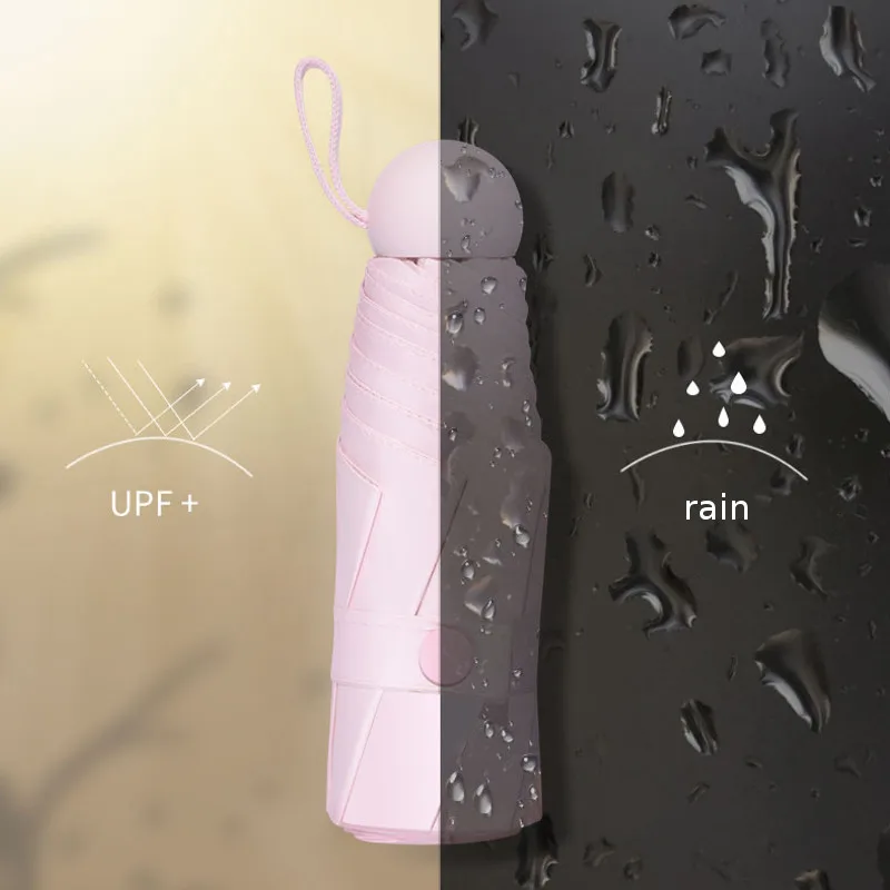 

Mini Capsule Umbrella Windproof anti-UV Protection Folding Umbrella Portable Travel Rain Women Umbrella Pocket Children Umbrella