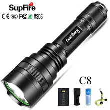 Супер мощный светодиодный светильник C8 Flash светильник 2500lm Linterna светодиодный 18650 фонарь для кемпинга Sofirn Convoy Nitecore Fenix Nicron
