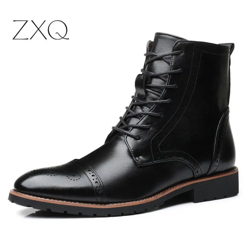 Размера плюс Большие размеры 38 48 британский стиль винтаж для мужчин обувь с