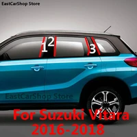 car door window middle column trim decoration protection b strip pc stickers accessories for suzuki vitara 2018 2017 2016