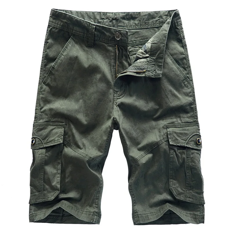 

2021 Summer New Mens Casual Trouers Beach Shorts Camouflage Cargo Male Loose Work Man Military Short Pants