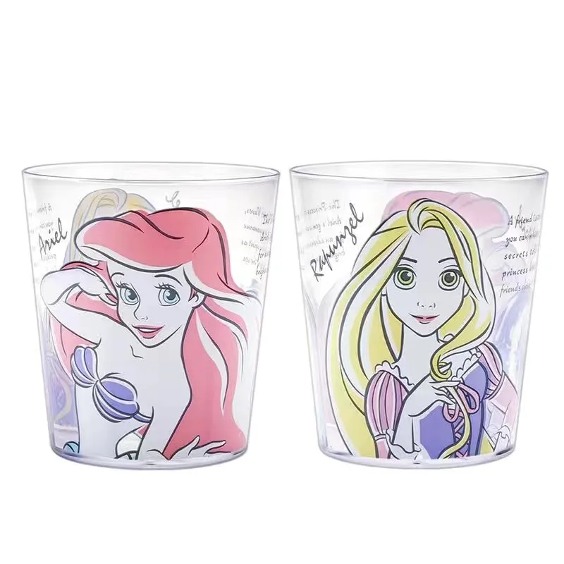 New 320 ML Disney girls frozen crystal cup with handle Double layer  student Cartoons cold water boys cars Mouth cup