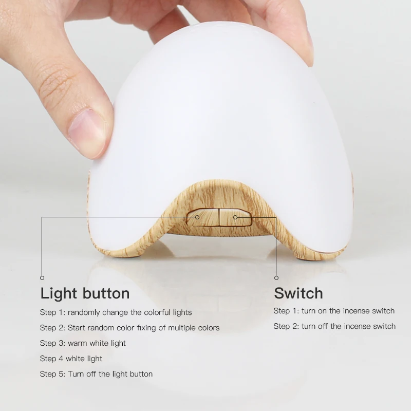 GX. Diffuser новейший USB заряжаемый 7 меняющий цвет LED Настольная лампа диммер