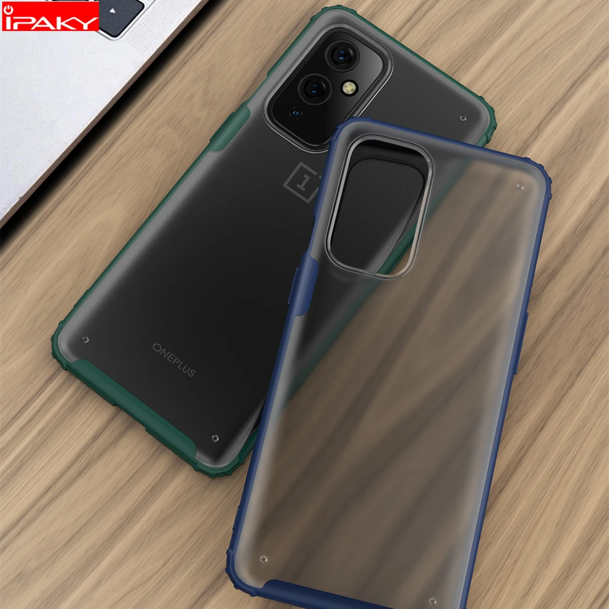 

for OnePlus 9 9R Case IPAKY Matte Transparent TPU PC Combined Case Shockproof Armor Cover for OnePlus 9 Pro Case