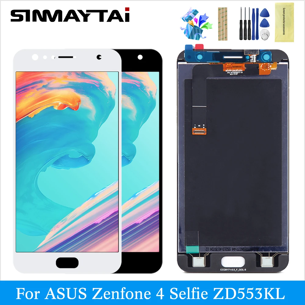 ЖК дисплей для ASUS ZenFone Asus 4 Selfie ZD553KL X00LD дигитайзер в сборе сенсорный экран запасные