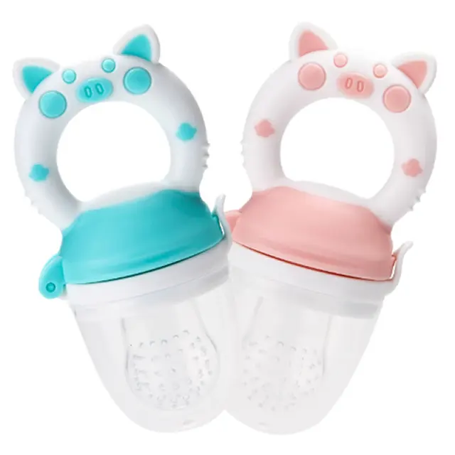Baby Food Feeding Spoon Juice Extractor Pacifier cup Molars Baby feeding bottle Silicone Gum Fruit Vegetable Bite Eat Auxiliary 2