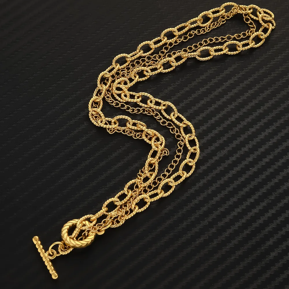 Комплект из цепочки и браслета нержавеющей стали | Украшения аксессуары