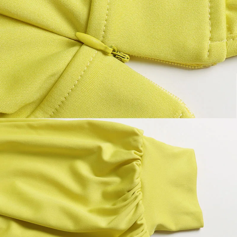 Ursohot осень водолазка без спинки комбинезон с длинными рукавами костюм-туника