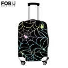 Чехол FORUDESIGNS для чемодана, защитный чехол на колесиках с рисунком паутины для путешествий 18-32 дюйма