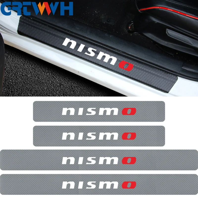 Стайлинг автомобиля 4 шт. износостойкая пластина из углеродного волокна защитные