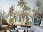 Самоклеящиеся водонепроницаемые обои 3D с изображением двора сада, павлина, Древнего Рима, цветов, птиц, пейзажа