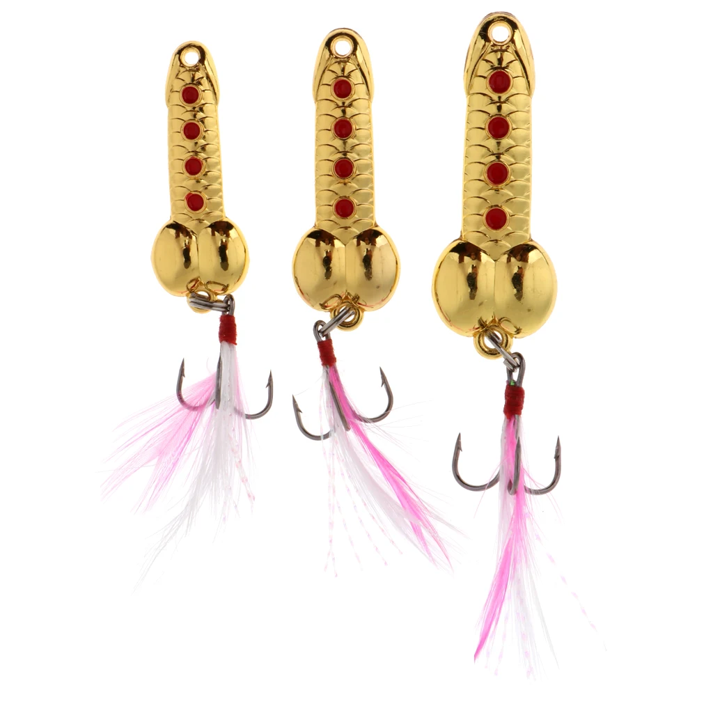 3 шт. смешанные размеры рыболовная ложка приманка металлическая жесткая блесны