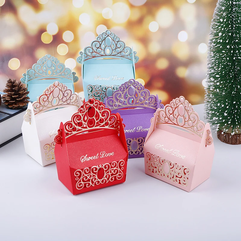 Коробка для тортов из золотой фольги 10 шт. картонная коробка конфет свадебных