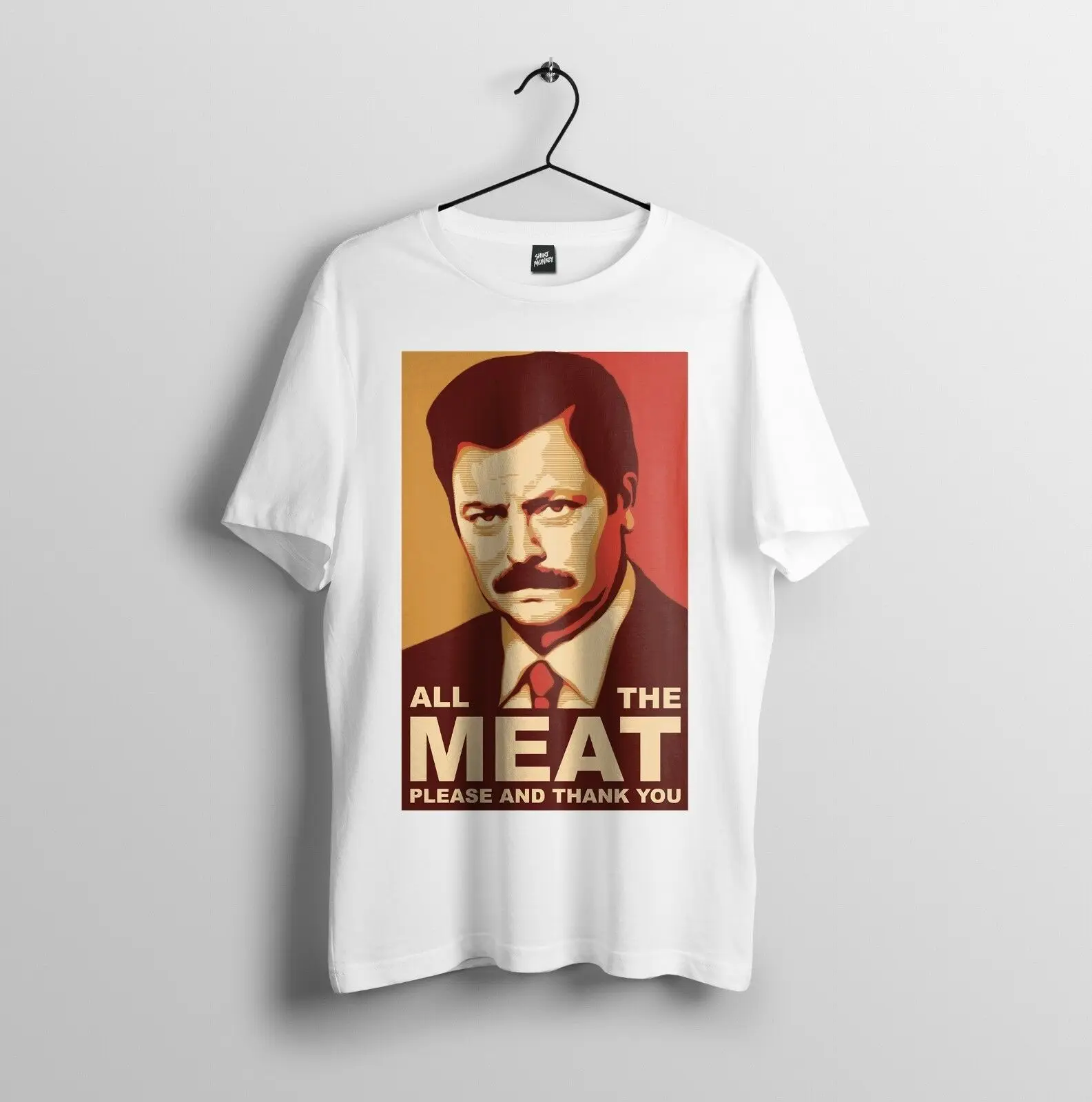 Ron Swanson парки и отдых Вдохновленный Дизайн мужская футболка унисекс S 2XL|Мужские