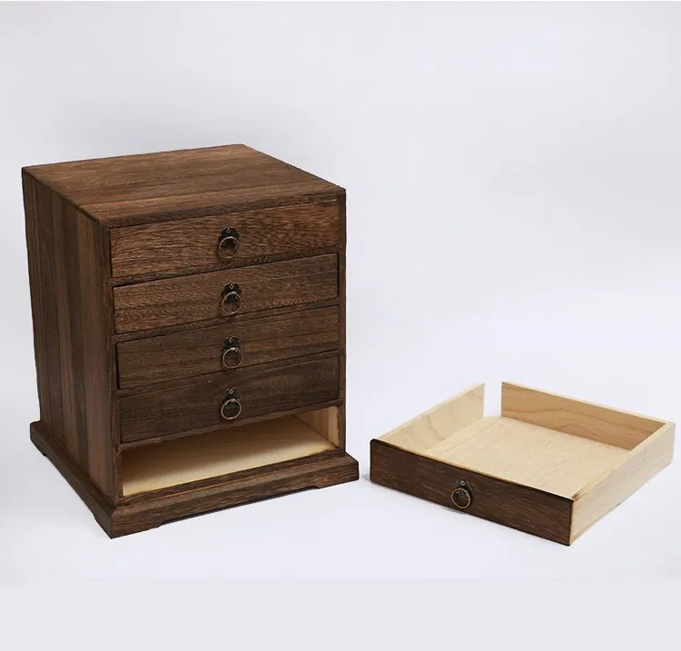 Многослойная коробка для хранения из массива дерева подарочные коробки