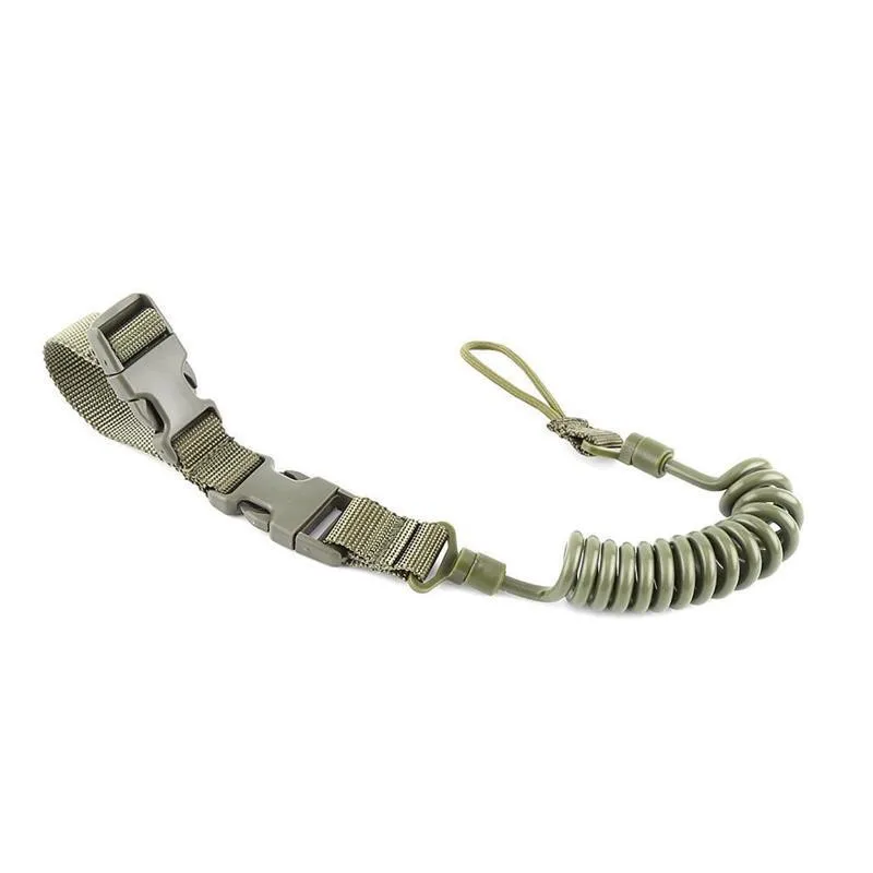 Тактический анти-потерянный эластичный шнур веревка военный весенний защитный