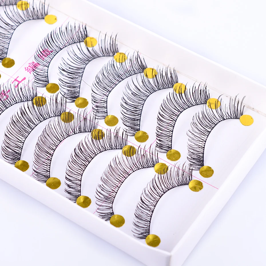 10 пар накладные ресницы натуральные мягкие длинные толстые 3D норковые для глаз